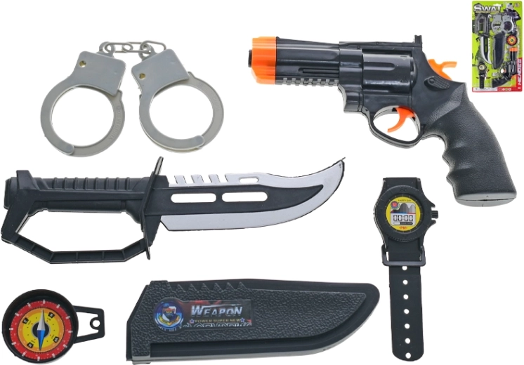 Set SWAT avec pistolet et accessoires pour enfants