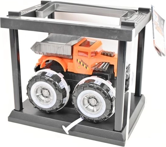 Monster dump truck with light-up wheels