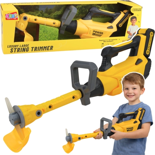 Kids' garden grass trimmer with sounds and lights – yellow