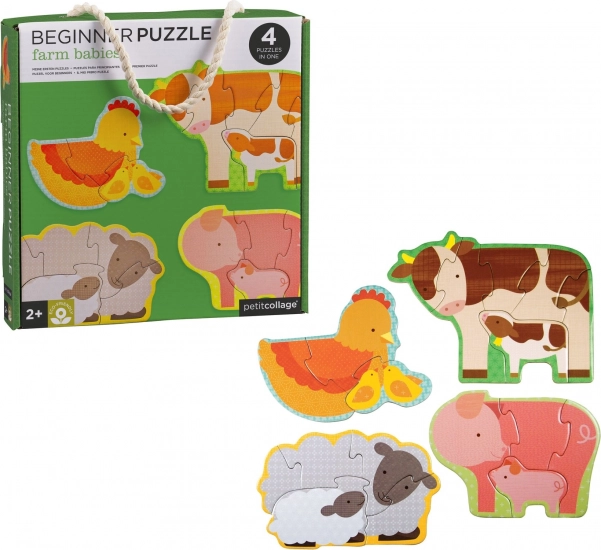 Petit Collage First Puzzle Farm Animals