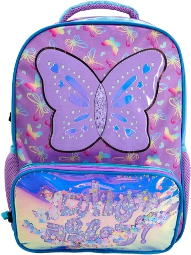 Girls' backpack with butterfly motif 40 cm