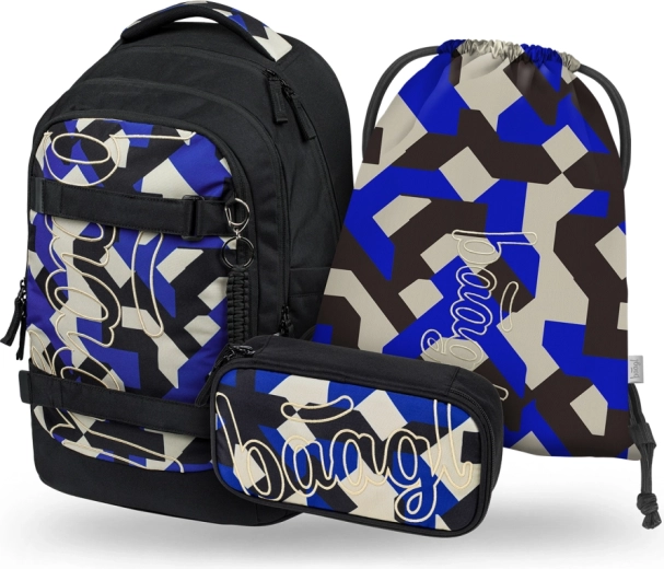 School Set BAAGL Skate Max Variety – backpack, pencil case and gym sack GRS