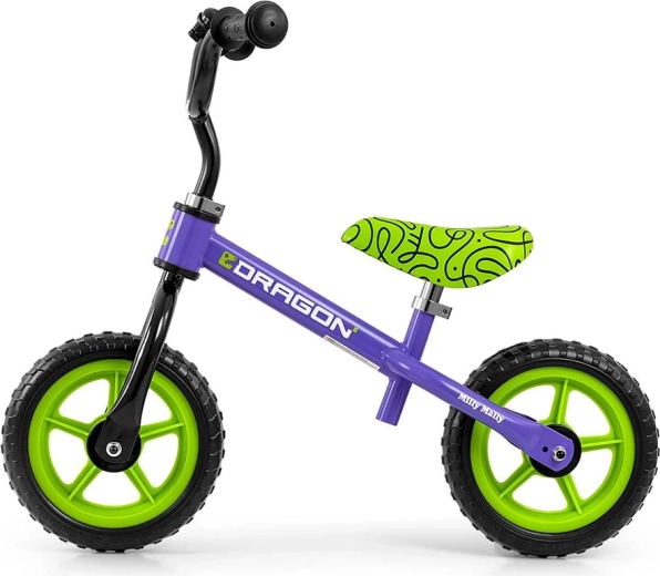 Kinderloopfiets Milly Mally Dragon paars