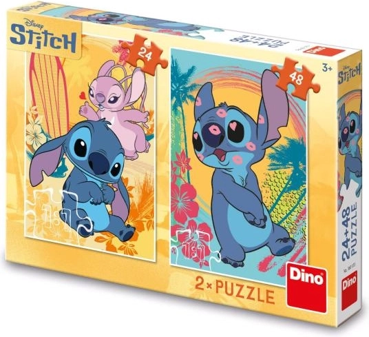 Verliefde STITCH kinderpuzzel 24 en 48 stukjes