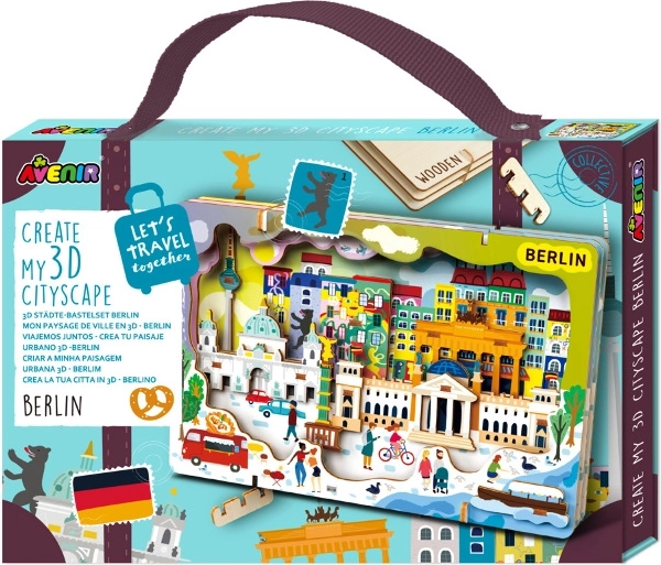 Houten 3D-puzzel stads panorama Berlijn Avenir
