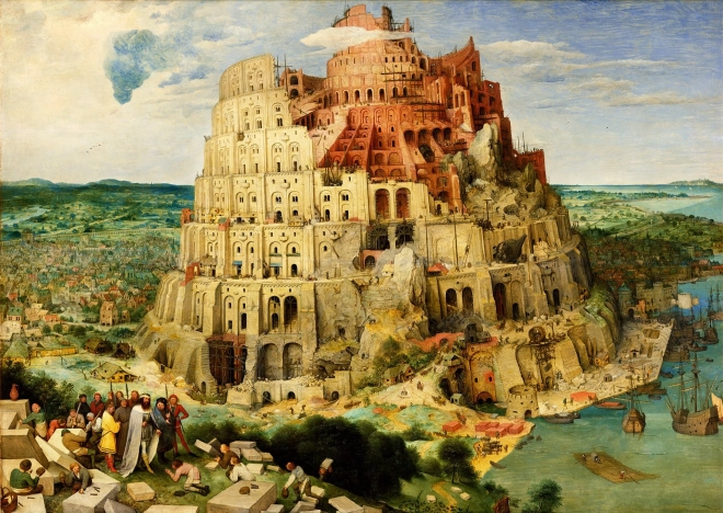 Puzzle Pieter Bruegel: Tower of Babel 1000 pieces