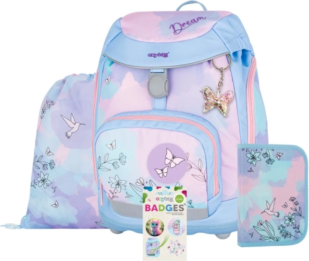Schoolset 4-delig OXYBAG Sherpy Kolibrie