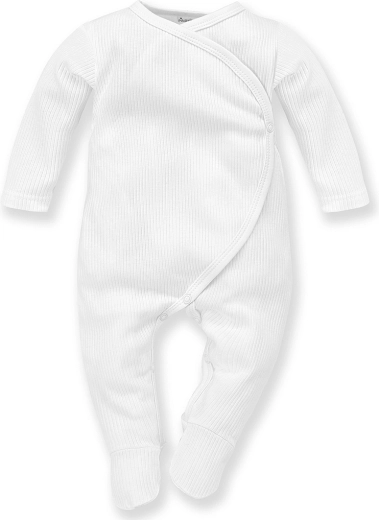 Pinokio boxpakje Lovely Day met lange mouwen, geribbeld, wit (maat 68)