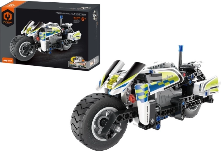 Mechanical Master set de construction moto de police 193 pcs