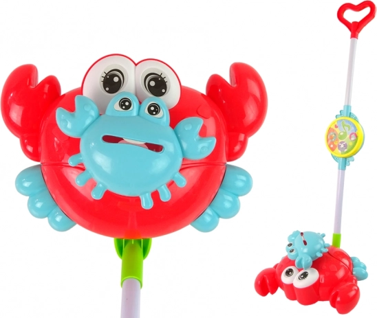 Lichtgevende Krab Duwspeeltje Met Muziek