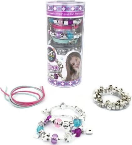 Set of luxury bracelets in a tube