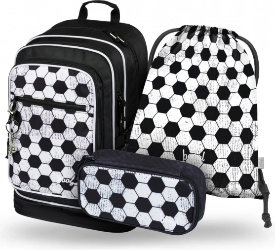 Ensemble scolaire sac à dos, trousse et sac Cubic Goal