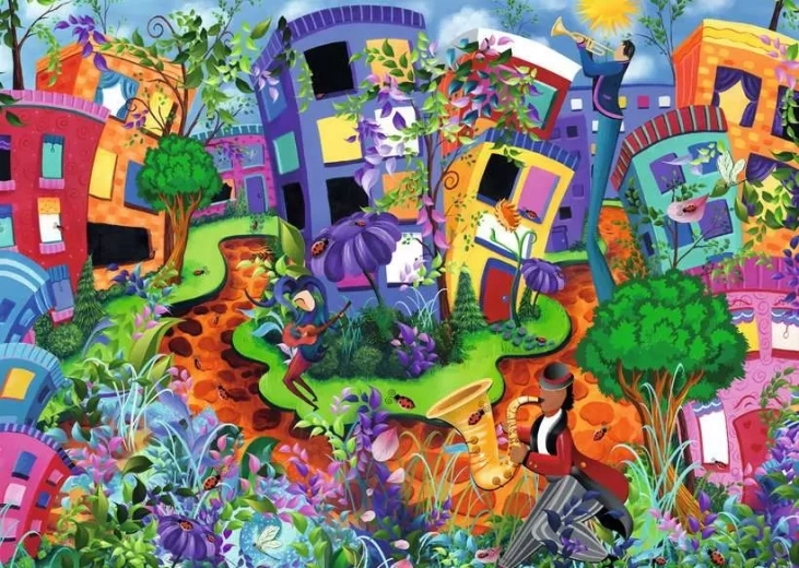 RAVENSBURGER Abstract World of Ladybugs Puzzle 1000 Pieces