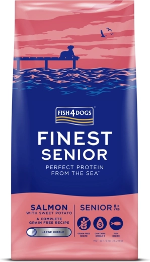 Fish4Dogs kibble for large senior dogs salmon with sweet potatoes 6 kg