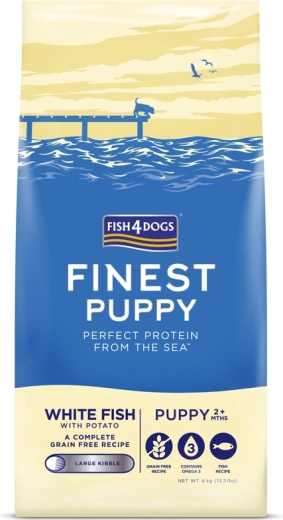 Puppy kibble from white fish with potatoes 6 kg FISH4DOGS