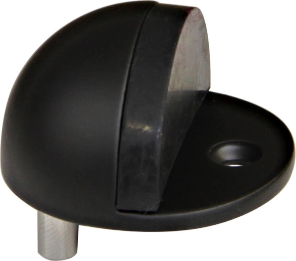 Butée de porte en acier inoxydable 43 × 24 mm, noir mat