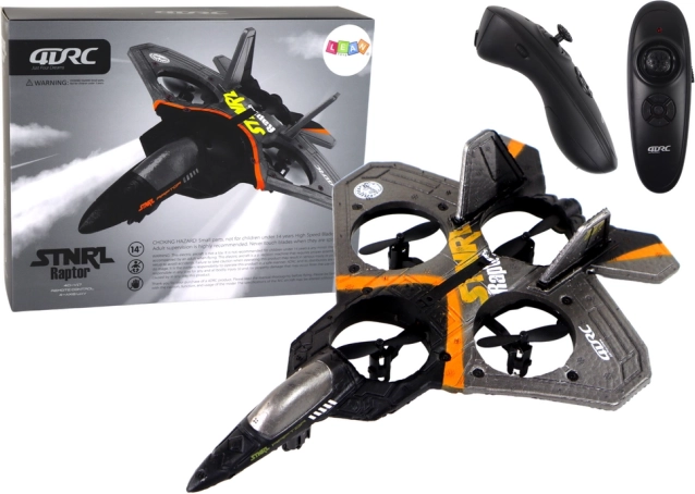 Op afstand bestuurbare R/C-straaljager – zilver