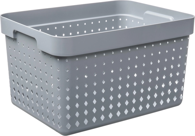 Panier de rangement Seoul grand, gris