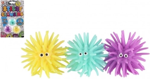 Sticky crawling balls 3 pcs – silicone balls for glass 4 cm