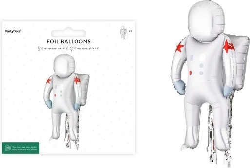 Folieballon Astronaut 45 × 81 cm (mix motieven)