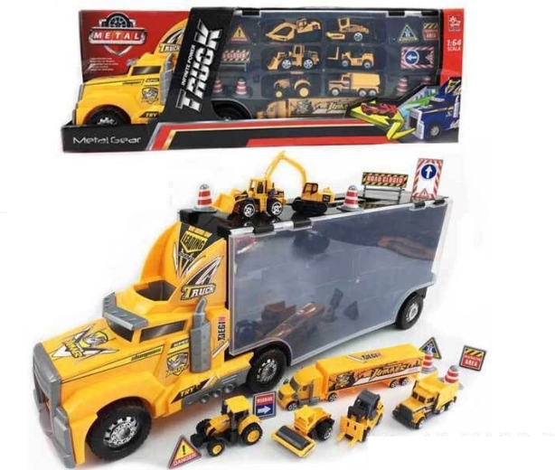 Tracteur routier avec petites voitures 1:64