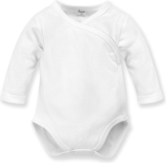 Pinokio overslagromper met lange mouwen Lovely Day, wit, maat 68