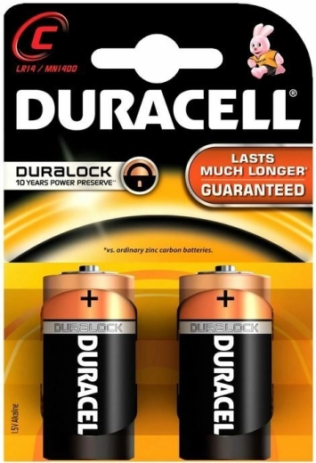 Alkaline-Batterien C 1,5 V DURACELL Basic, 2 Stk.