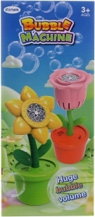 Machine à bulles fleur à piles