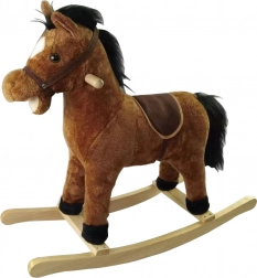 Bruin hobbelpaard 71 × 28 × 65 cm