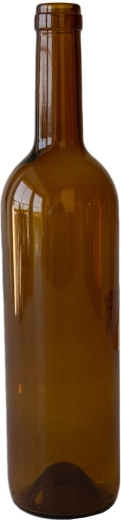 Glass wine bottle 750 ml brown or green