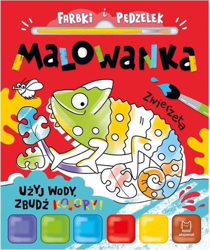 Watercolor Painting Pad with Brush – Animals