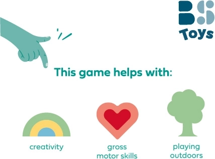 Sidewalk Chalk Games – creative outdoor set for kids