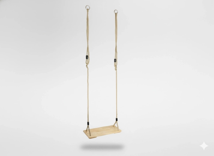 Balançoire en bois pour enfants 45 × 19,5 × 1,6 cm