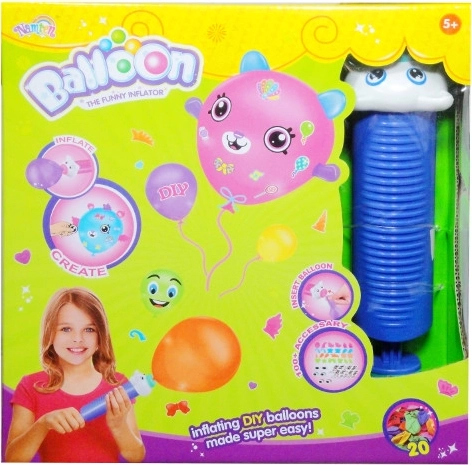 Creatieve set met ballonpomp