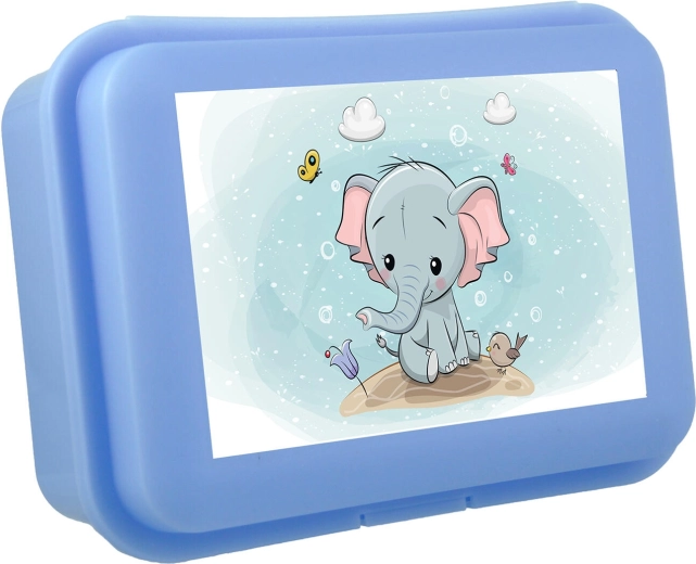 Snack box with ladybug and click closure, plastic, assorted colors 16 × 11 × 5.5 cm