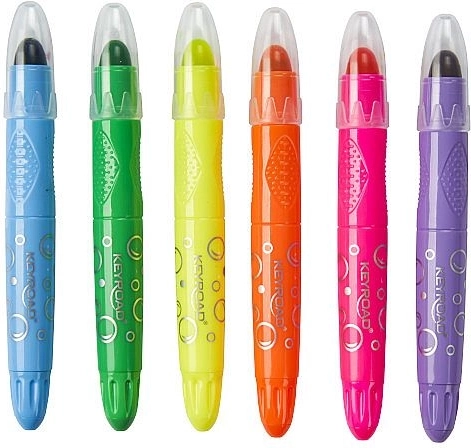 KEYROAD Neon Gel Pastels, set of 6