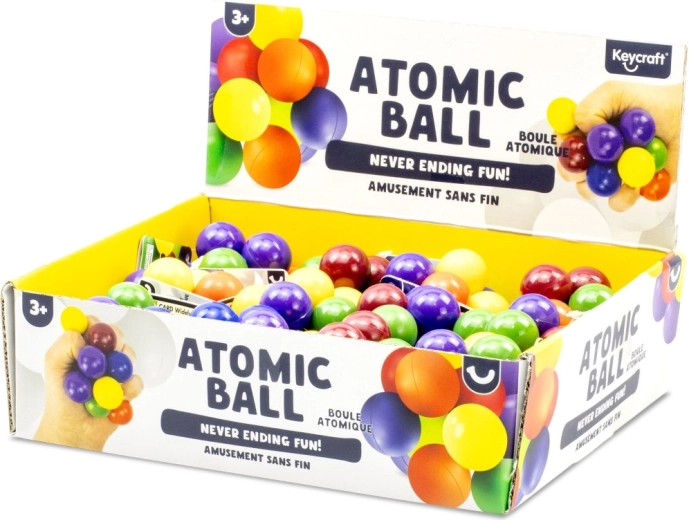 Squeeze Ball Atomic Grid – Anti-Stress Sensory Toy