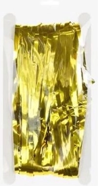 Gouden party hangende folie-decoratie 100 × 200 cm