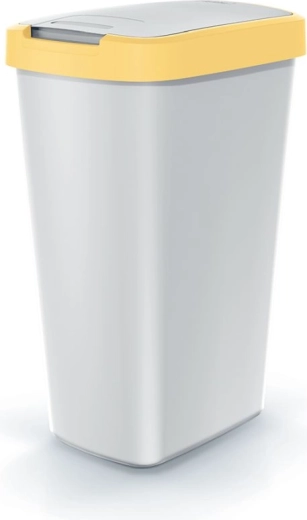 Compacta Q Flap 45 L Trash Can with Flap Lid, Slim Design