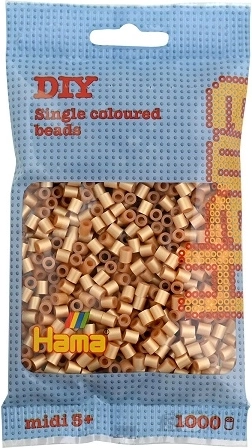 Hama Midi iron-on beads, gold, 1000 pcs