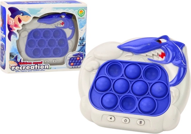 Console Pop-It Requin Lumières Sons Bleu