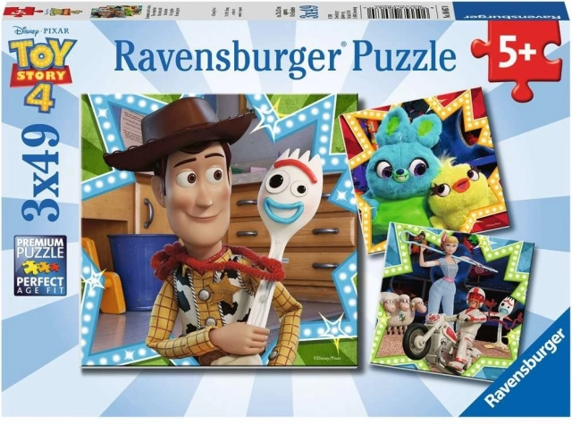 RAVENSBURGER Puzzle Toy Story 4: We’re in This Together 3x49 pieces