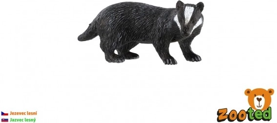 Plastic European badger figurine 8 cm