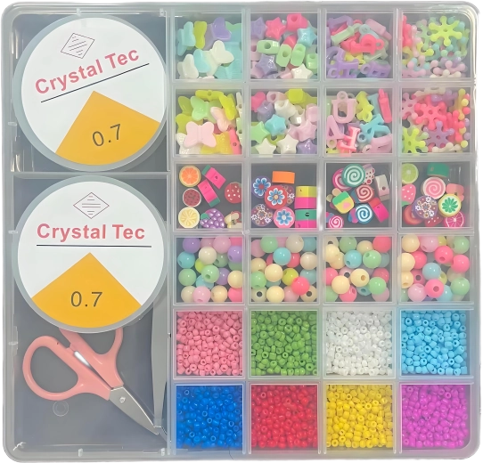 Bead Set with Organizer, 26 Compartments