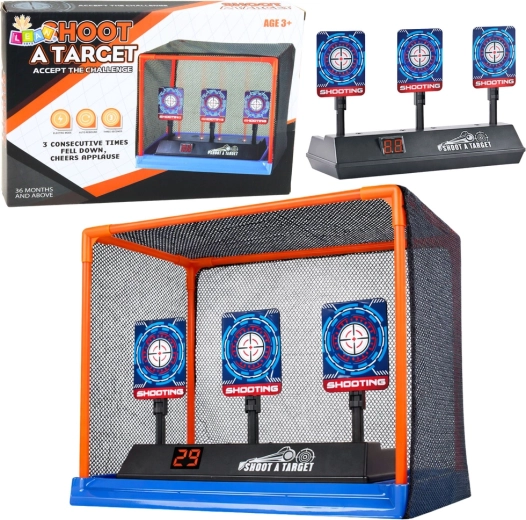 Cible électronique de tir avec compteur numérique et filet de protection