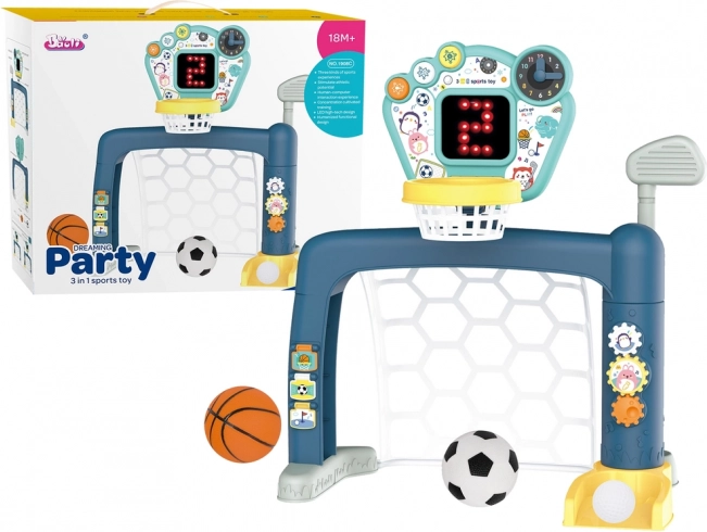 Kinder sportset 3-in-1: basketbal, voetbal en golf