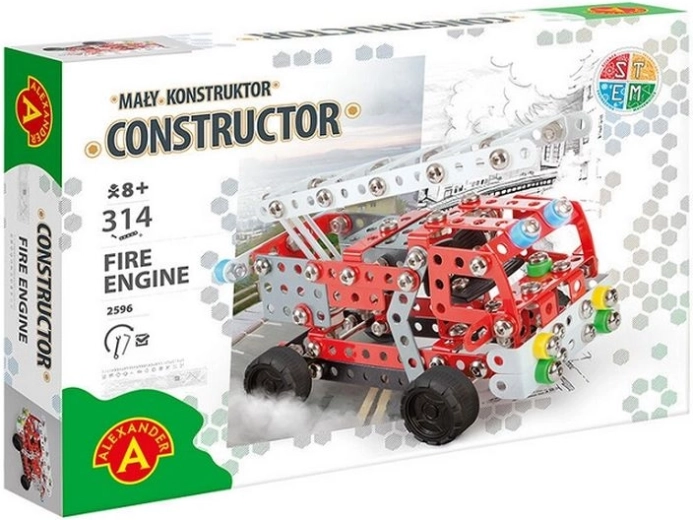 Kleine constructeur brandweerwagen