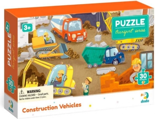 Puzzle TRANSPORT: Construction Machines 30 Pieces