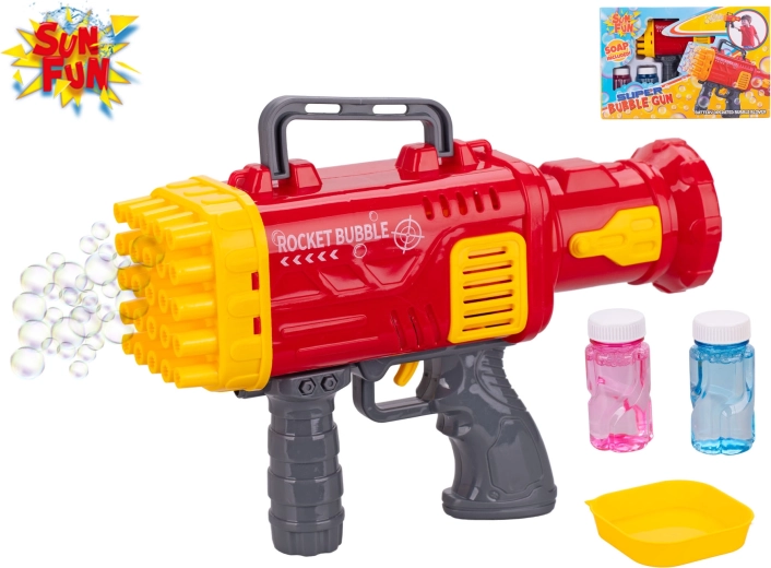 Sun Fun pistolet à bulles avec recharges