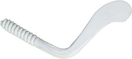 Verrou pivotant en acier 50 mm, blanc (20 pièces)